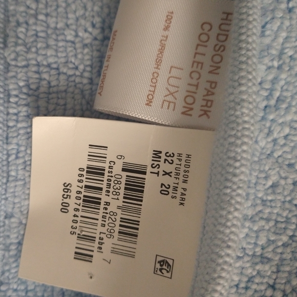Hudson Park Collection Luxe Tub Mat / Rug 100% Tur - Picture 3 of 4